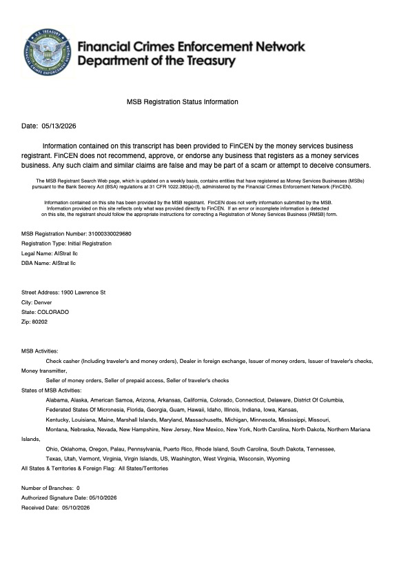 FinCEN MSB Registration